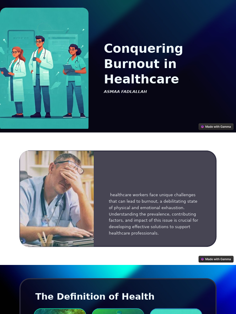 Conquering Burnout in Healthcare | PDF | Occupational Burnout | Health ...
