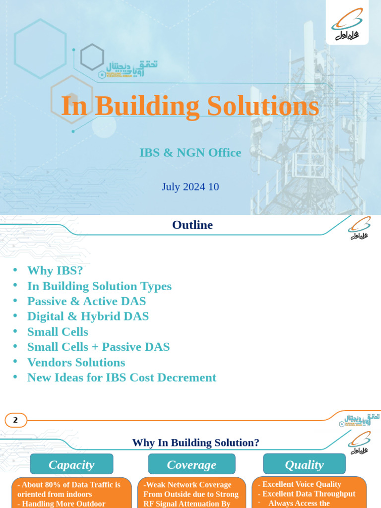 In-Building Solutions Overview and Strategies | PDF | Mobile Technology ...