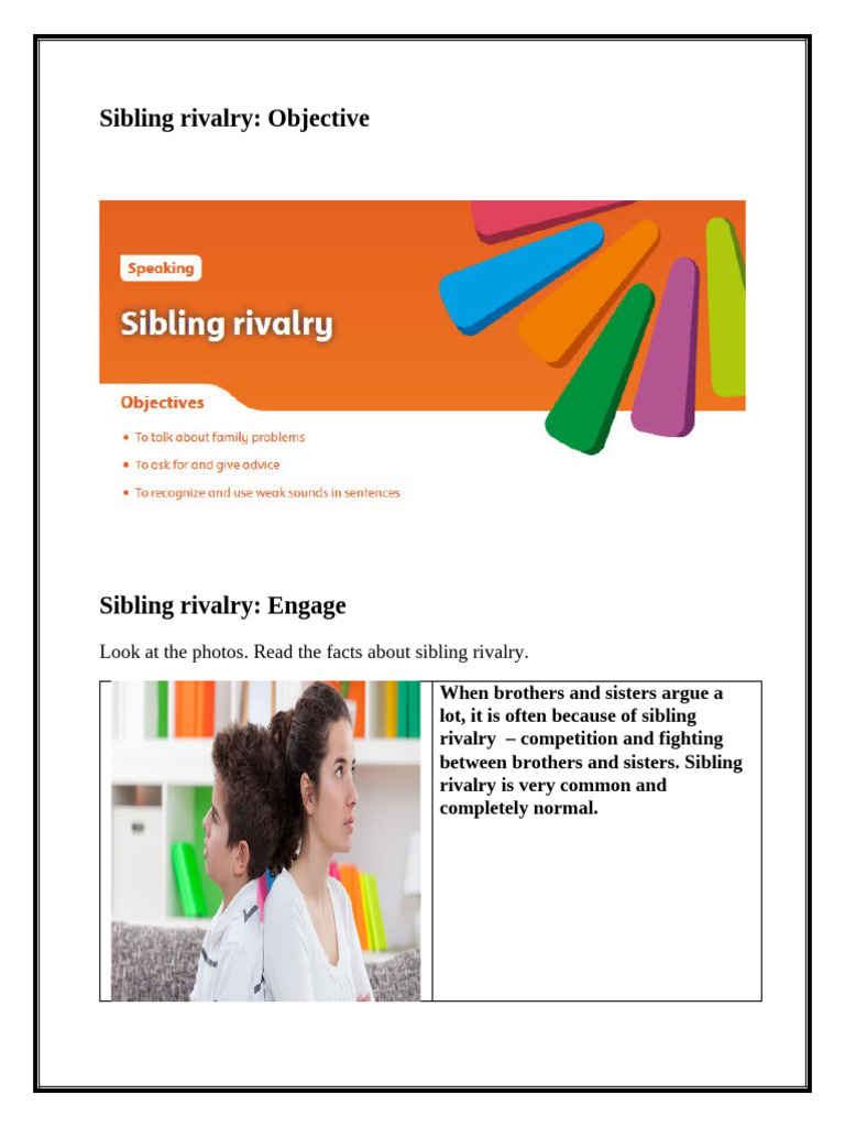 Understanding Middle Child Rivalry | PDF | Sibling | Human Communication