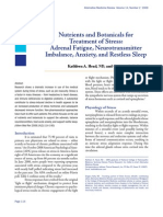 Nutrients and Botanicals For Treatment of Stress- Adrenal Fatigue, Neurotransmitter Imbalance, Anxiety, And Restless Sleep