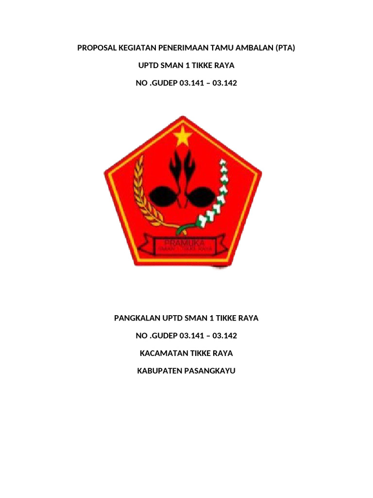 Proposal Kegiatan Penerimaan Tamu Ambalan 2024 | PDF