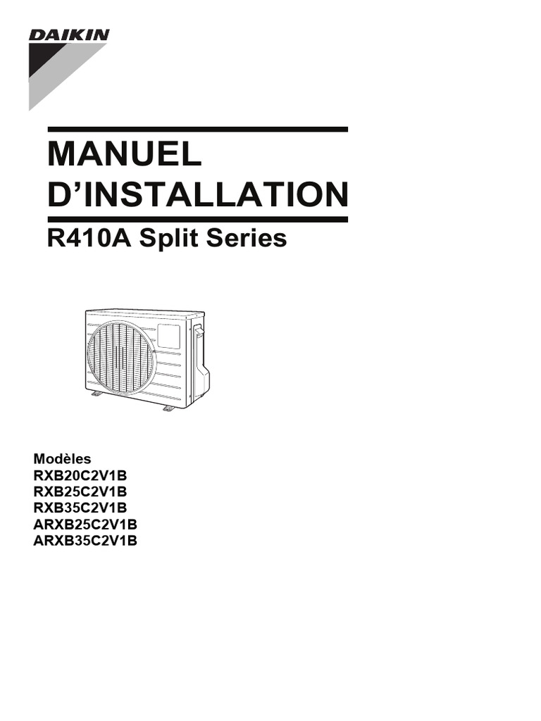Installation R410A Split Series | PDF