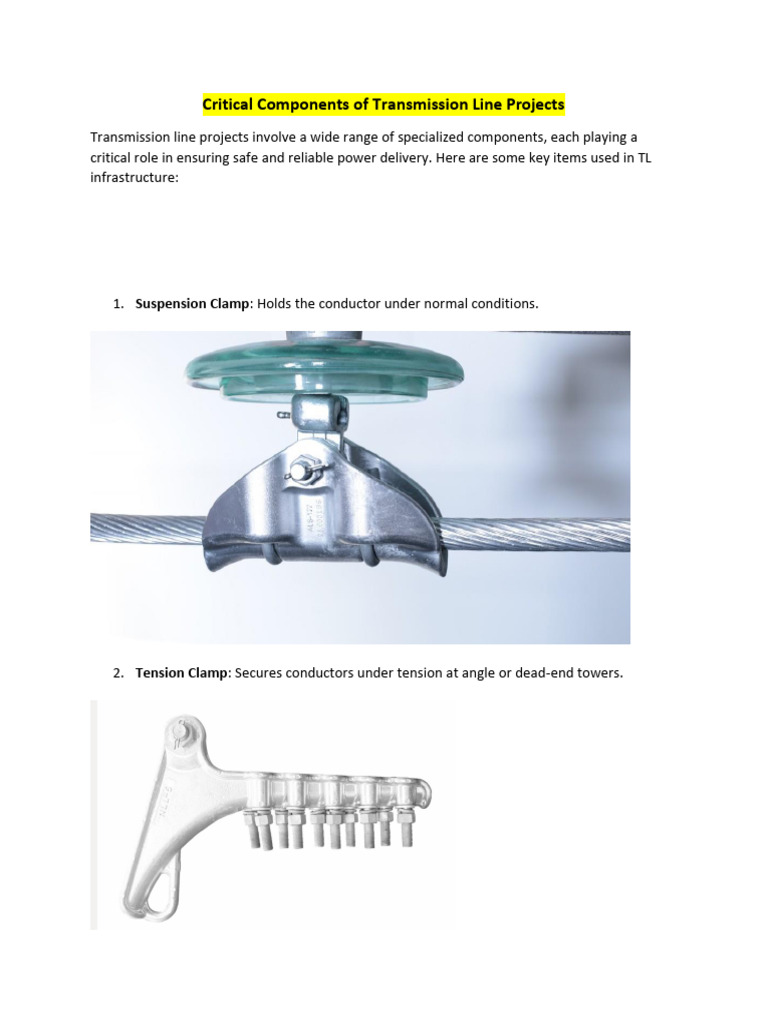 Key Components of Transmission Lines | PDF