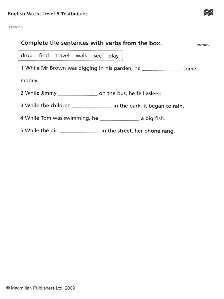 English World Test Unit 1-3 Level 5 | PDF