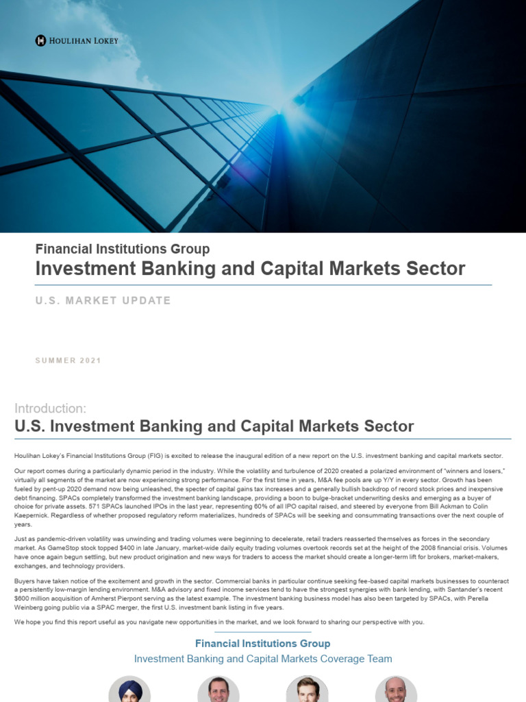 Fig Investment Banking Capital Markets Summer 2021 | PDF | Investment ...