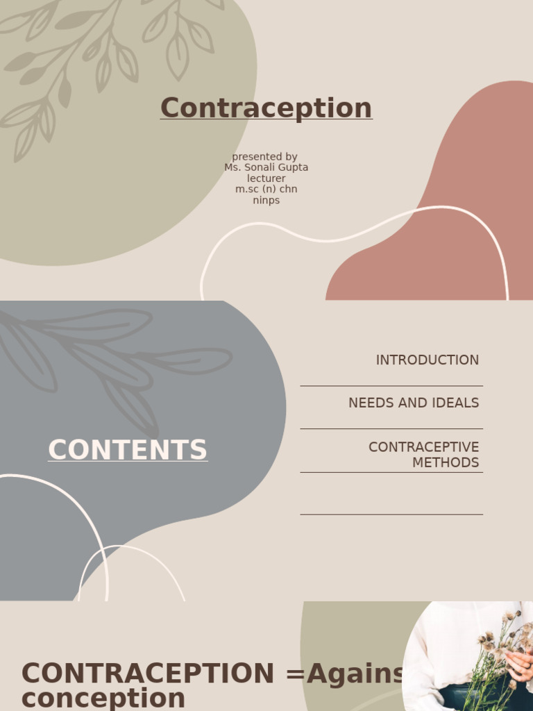 Comprehensive Guide to Contraceptive Methods | PDF | Human Reproduction ...