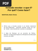 Resenha: Inclusão Escolar de Mantoan | PDF | Pedagogia | Inclusão ...