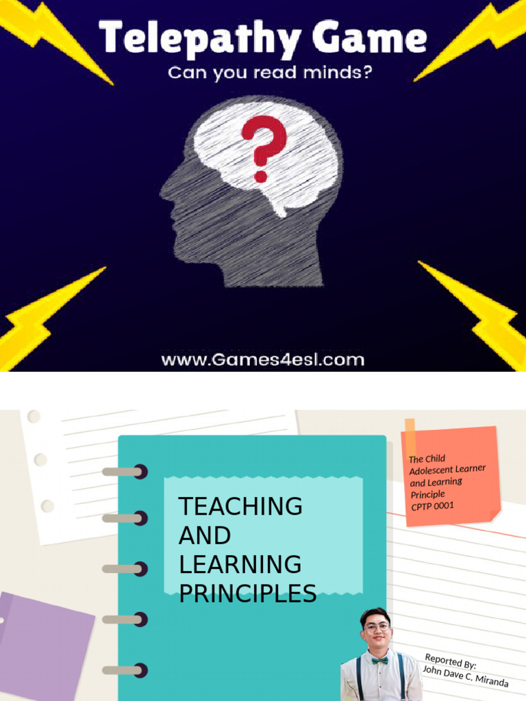 Final Teaching Principle | PDF | Learning | Teachers