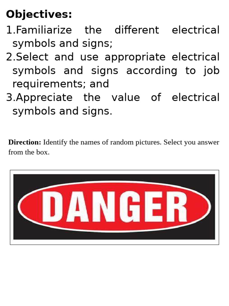 Electrical Symbols and Signs | PDF | High Voltage | Fluorescent Lamp