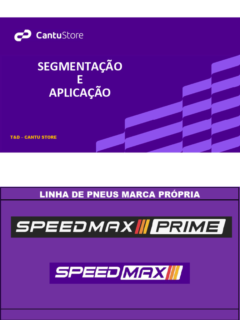 Pneus SpeedMax: Segmentação e Aplicações | PDF | Pneu | Transporte