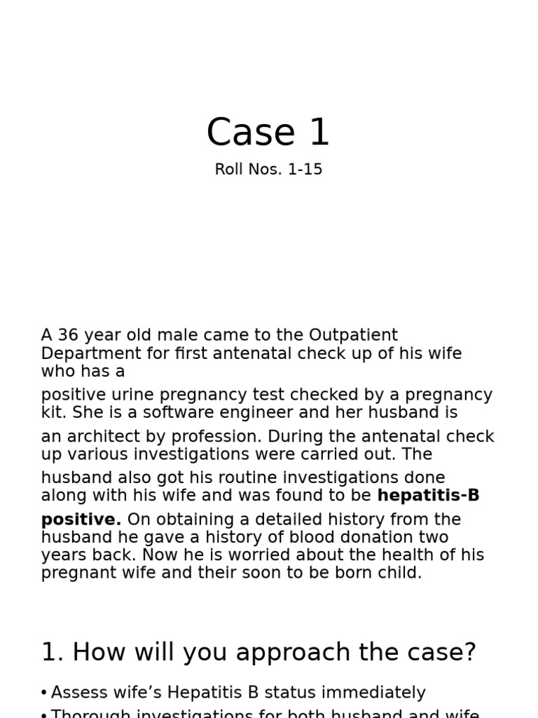 Case 1 (Roll No. 1-15) | PDF