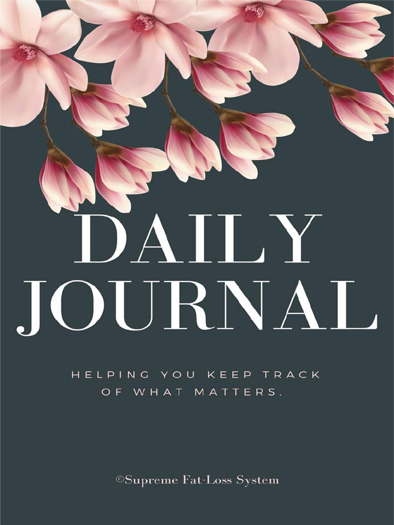 Diet journal pdf professional skills time management