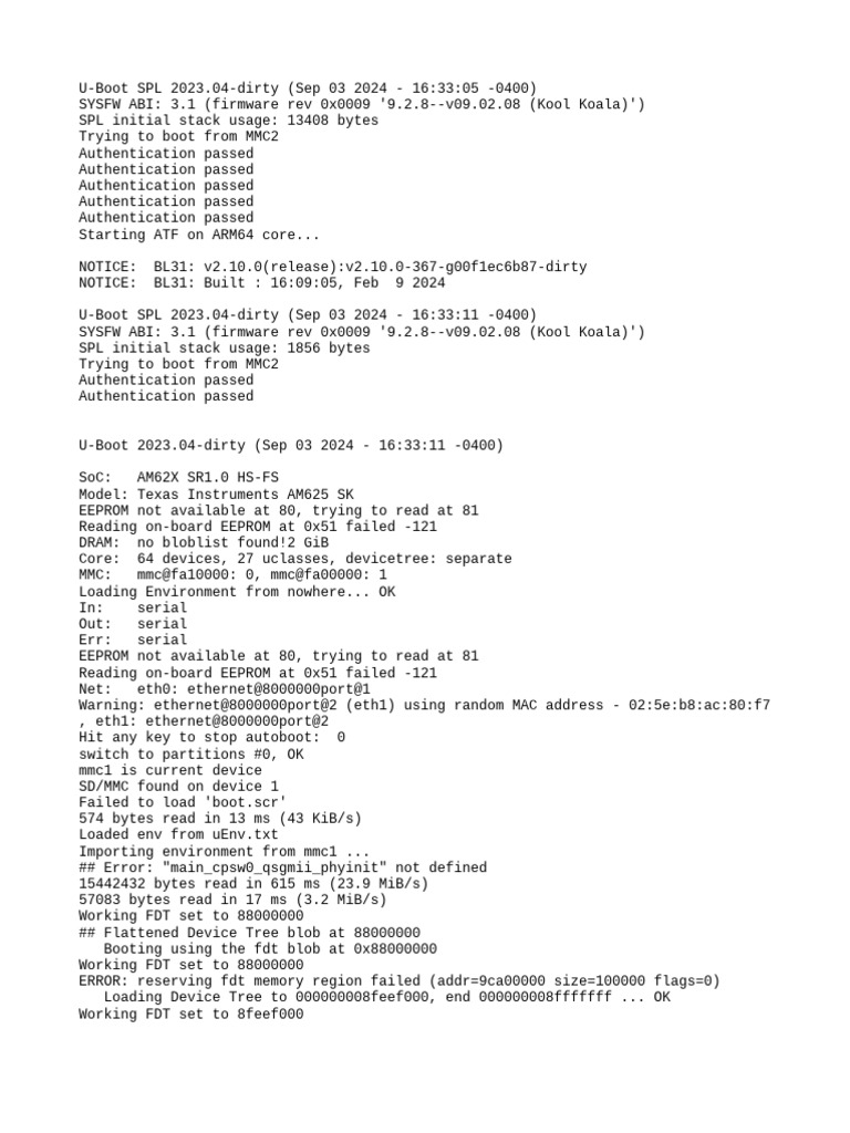 U-Boot_TI_32_USB | PDF | Booting | Central Processing Unit