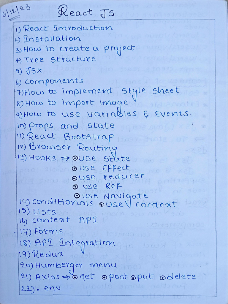 react notes | PDF