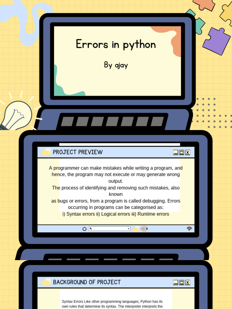 Errors in Python - 20250206 - 154005 - 0000 | PDF | Computer Program ...