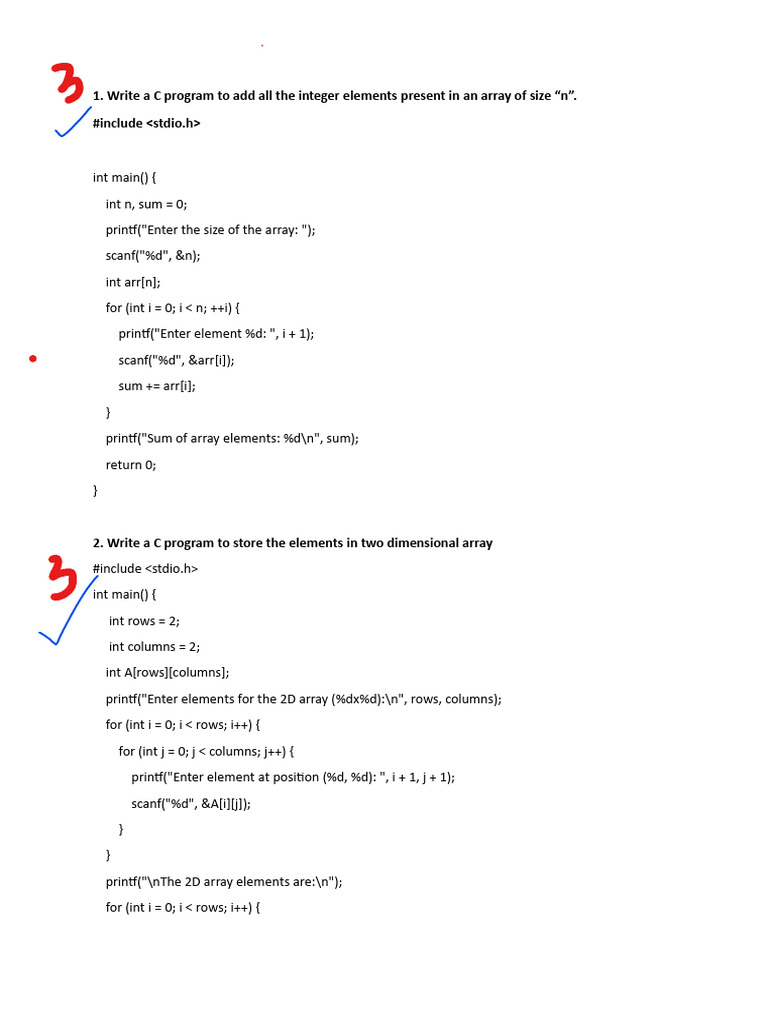 PSCP Question Bank Answer Key | PDF | Pointer (Computer Programming ...