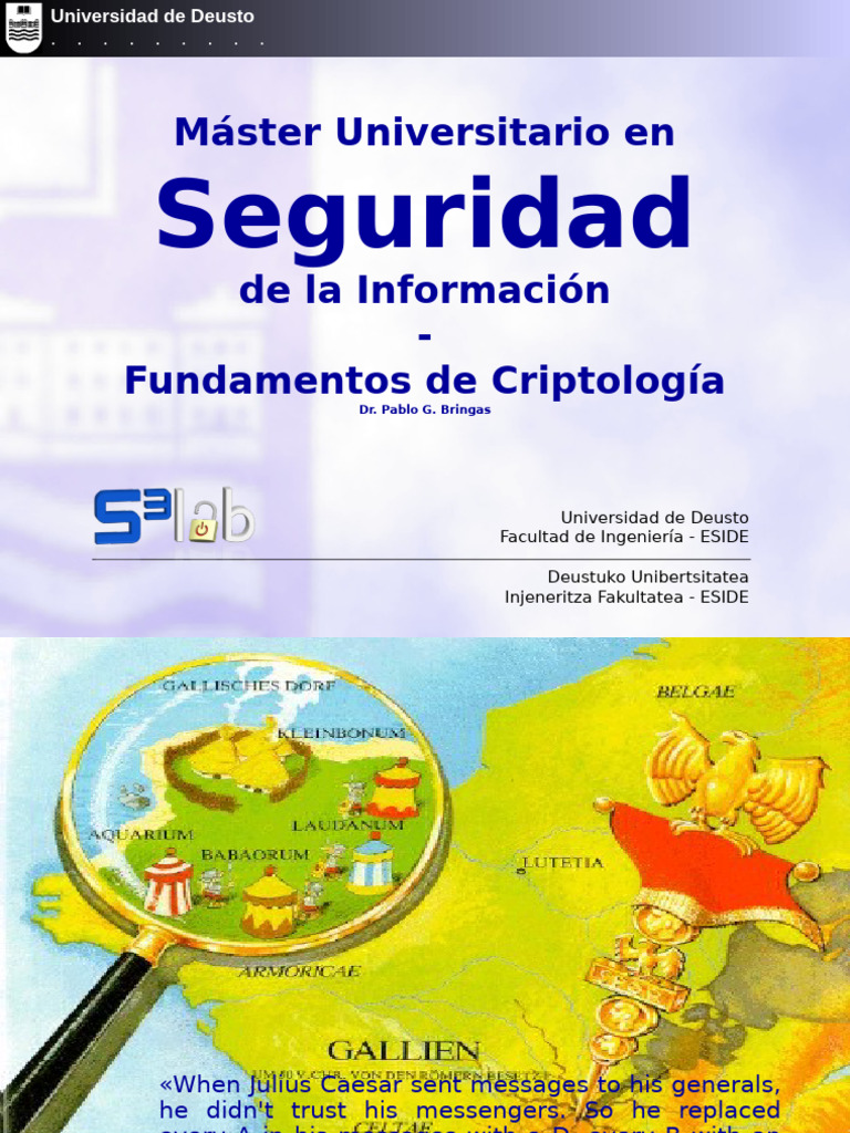 Seguridad Tema00 1 Fundamentoscriptologia Udes Pdf Clave