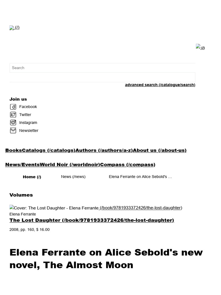 Elena Ferrante on Alice Sebold's Matricide | PDF | Mother
