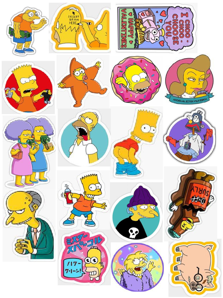 Stickers Simpsons | PDF