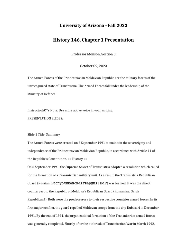 History 146 Chapter 1 Presentation | PDF | Brigade | Military Science