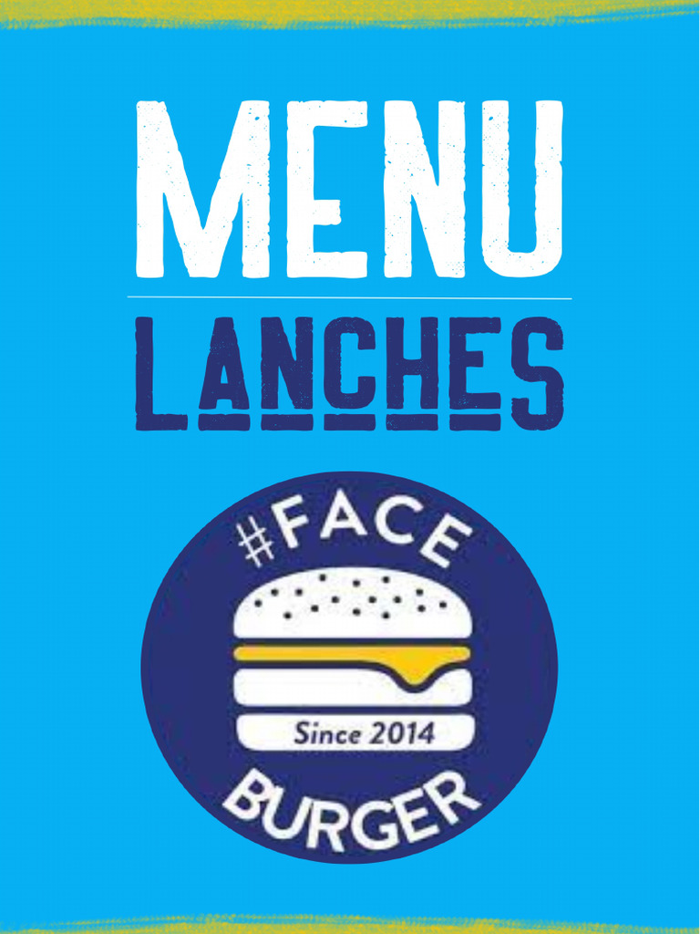 Opções de Faceburger Menu | PDF