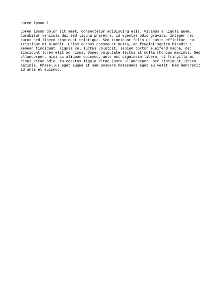 Lorem 1 | PDF