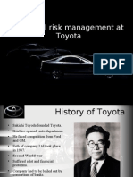 Financial Risk Management at Toyota