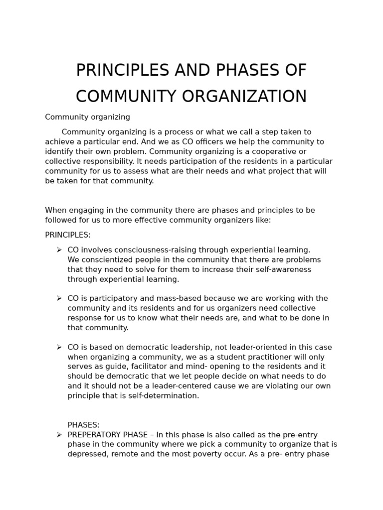 Community organizing pdf community organizing social psychology