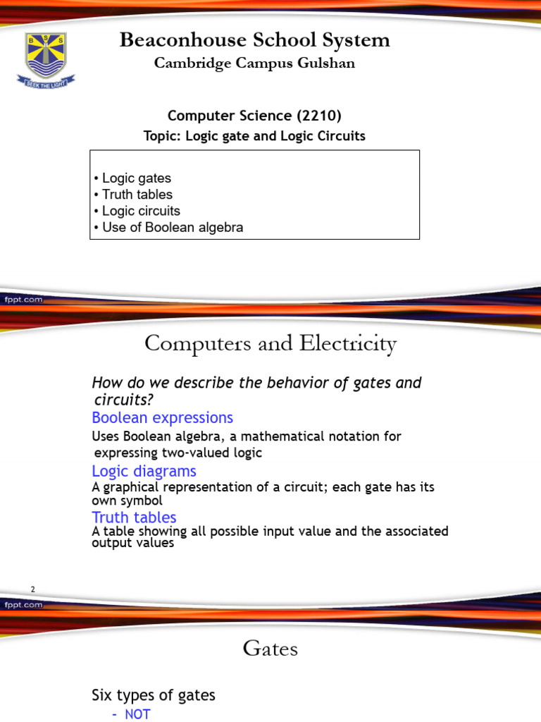 Xs-Logic Gates & Truth Tables (More Expressive) | PDF | Logic Gate ...