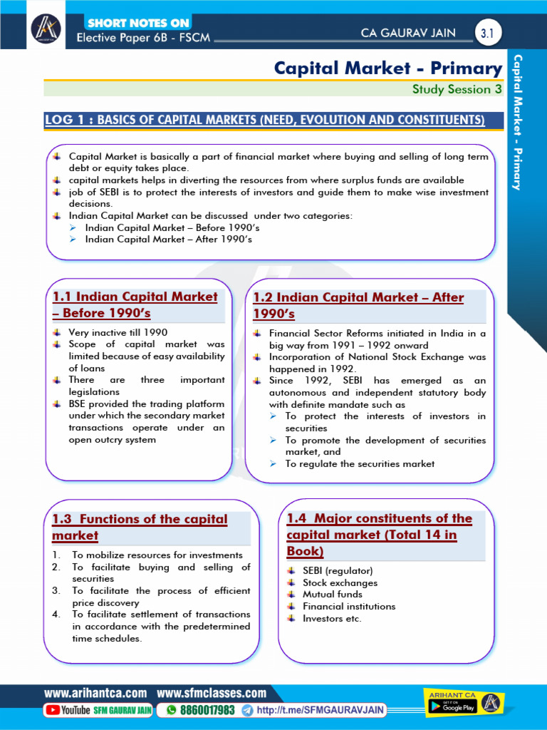 Overview of India's Capital Market | PDF | Securities (Finance) | Bonds ...