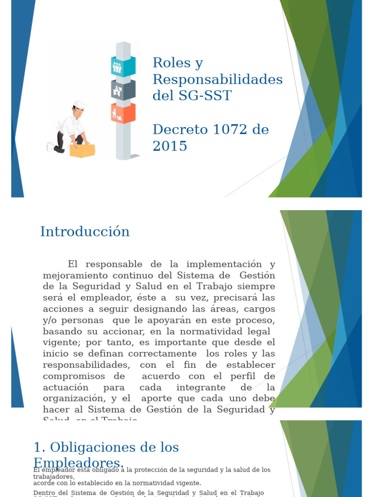 Roles y Responsabilidades en SG-SST | PDF | Seguridad y salud ...