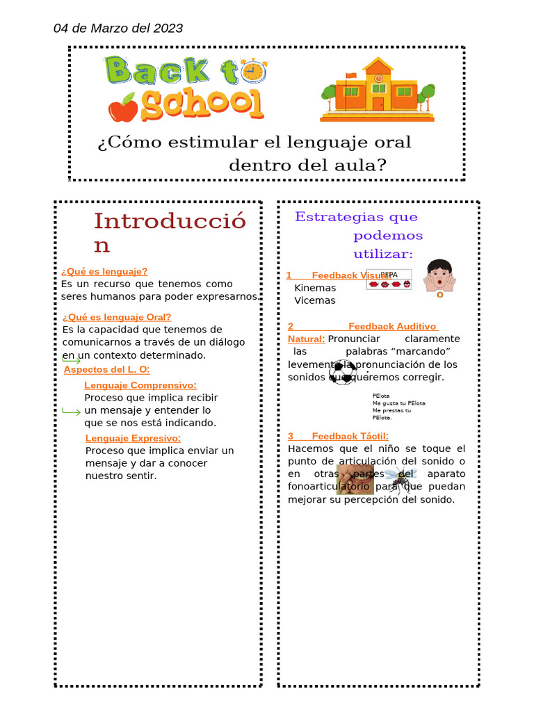 Como Estimular El Lenguaje Oral | PDF