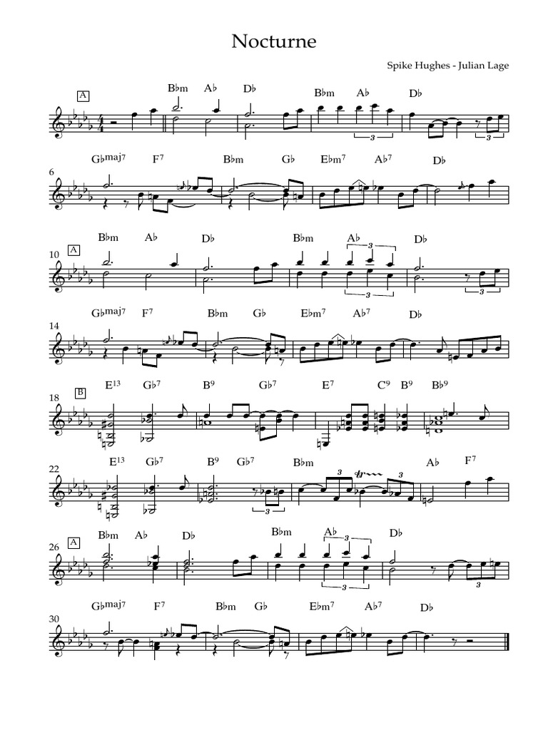 Nocturne - Partitura Intera | PDF