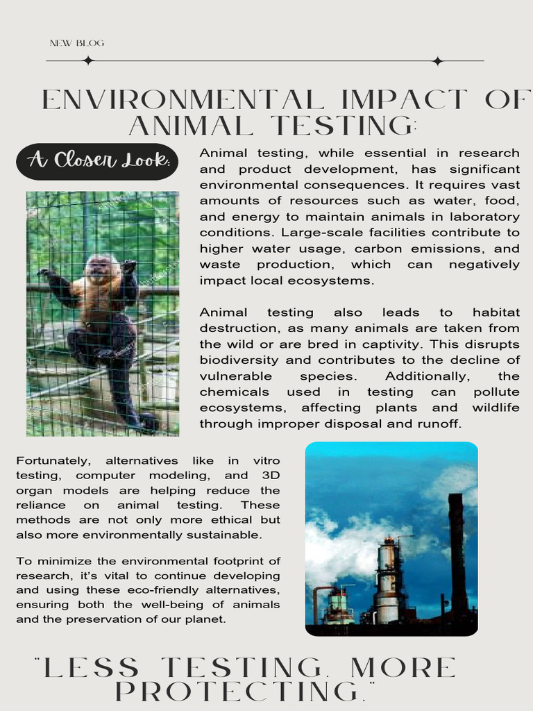 Environmental Impact of Animal Testing | PDF