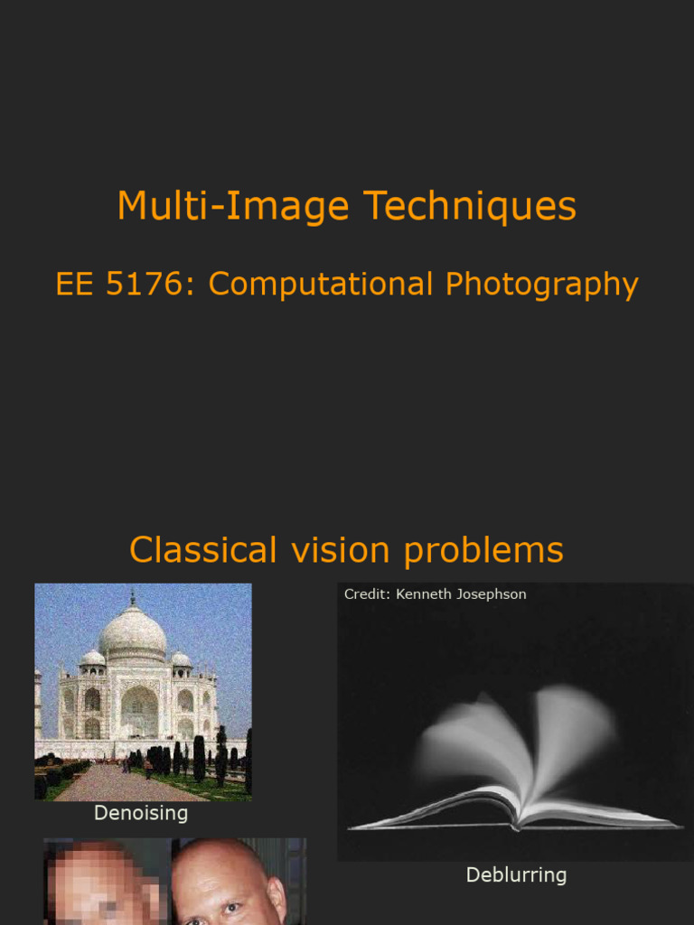 Multi-Image Techniques in Photography | PDF | Exposure (Photography ...