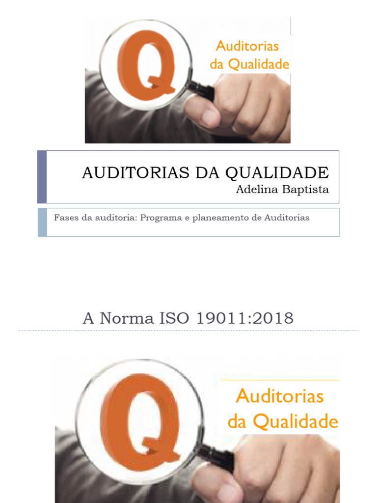 Fases e Gestão de Auditorias da Qualidade | PDF | Informação | Auditoria