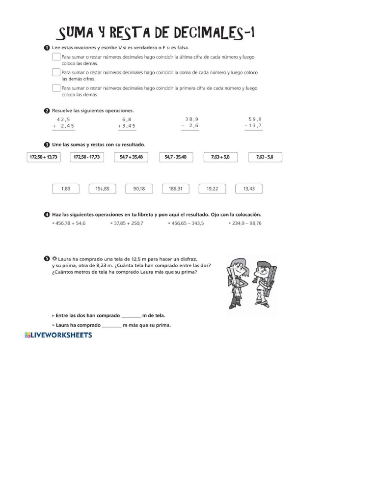 Clase Suma y Rest N Decimal | PDF