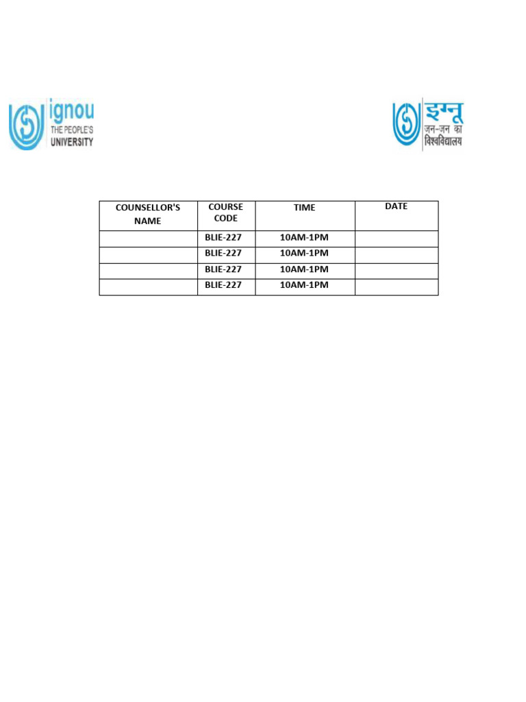 BLIE-227 January 2024 Offline Classes | PDF