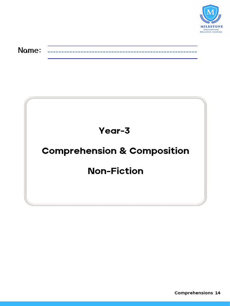 Comprehension & Composition 14 | PDF