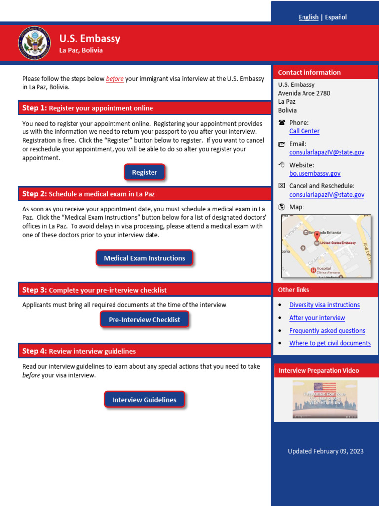 Immigrant Visa Interview Preparation Guide | PDF | United States ...