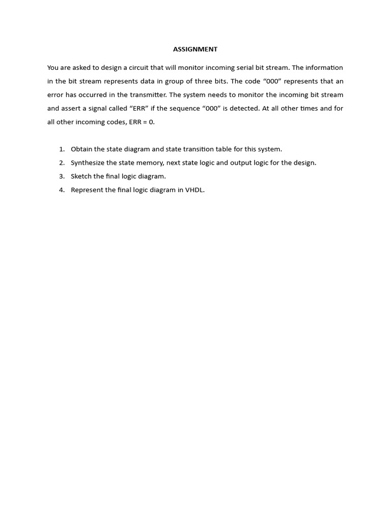CPE 301: Error Detection Circuit Design | PDF