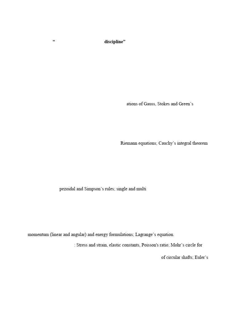 Mechanical Engineering Syllabus | PDF | Integral | Fluid Dynamics