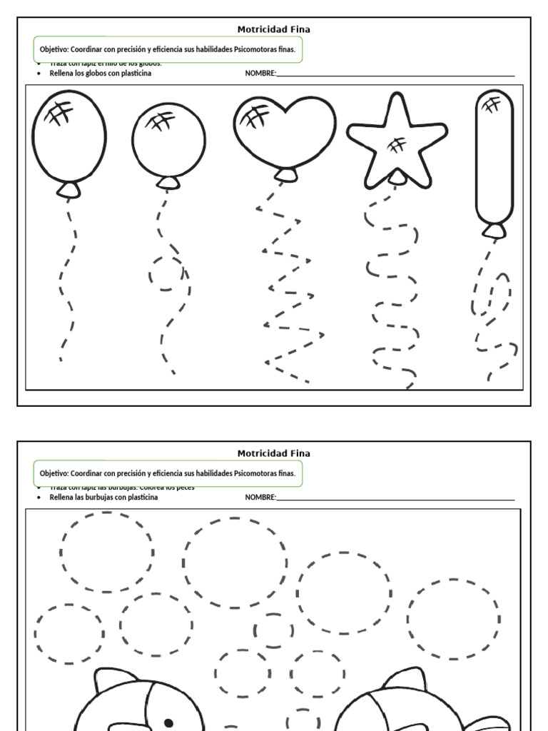 Actividades de Motricidad Fina | PDF