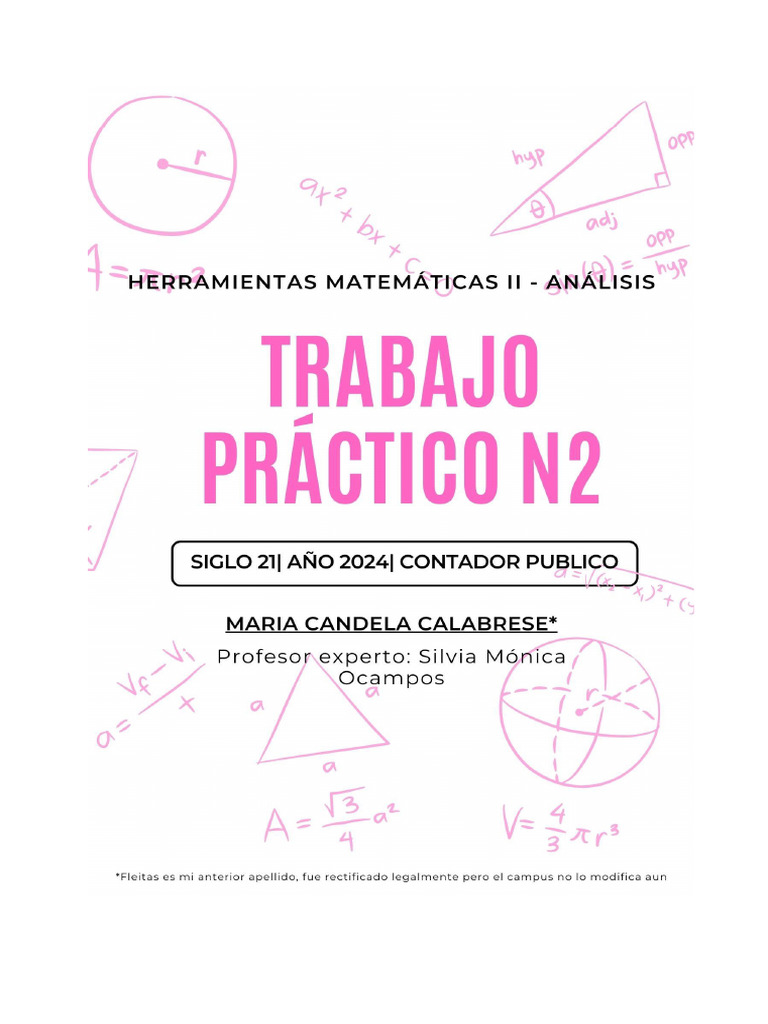 TP 2 Analisis Ma Candela Calabrese | PDF | Informática | Ingeniería de ...