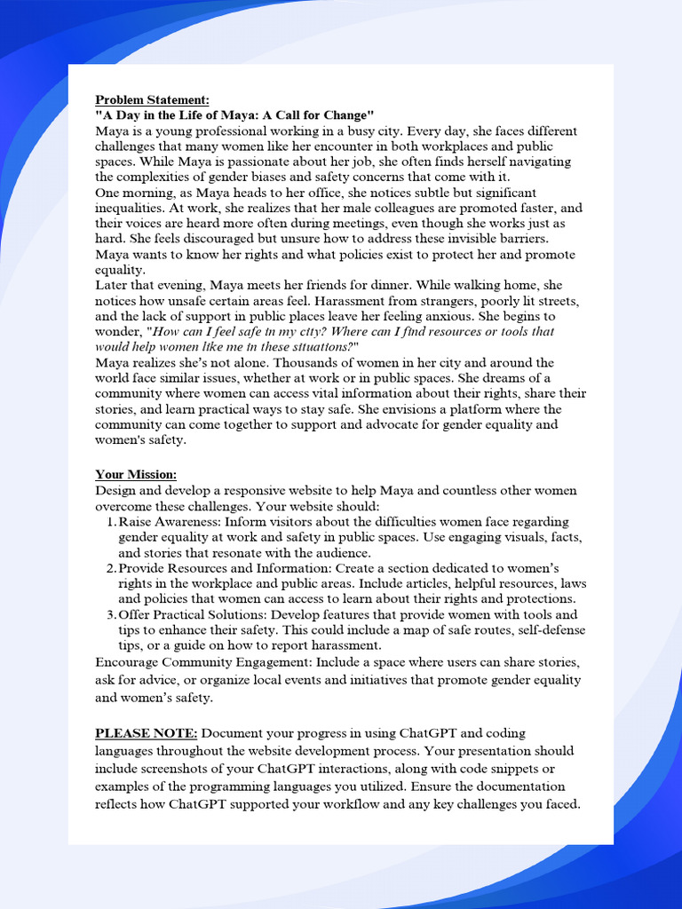 Women's Safety and Equality Resources | PDF | Human Communication ...
