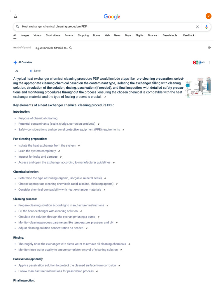 Heat Exchanger Chemical Cleaning Guide | PDF | Heat Exchanger | Corrosion