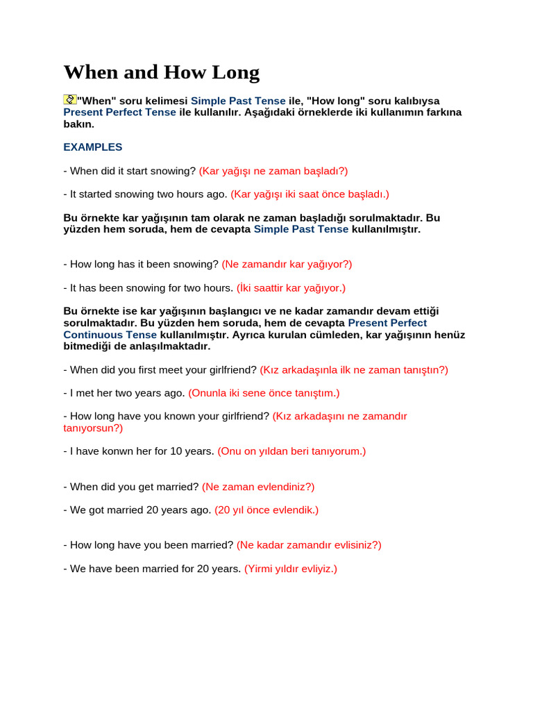 15-When and How Long | PDF