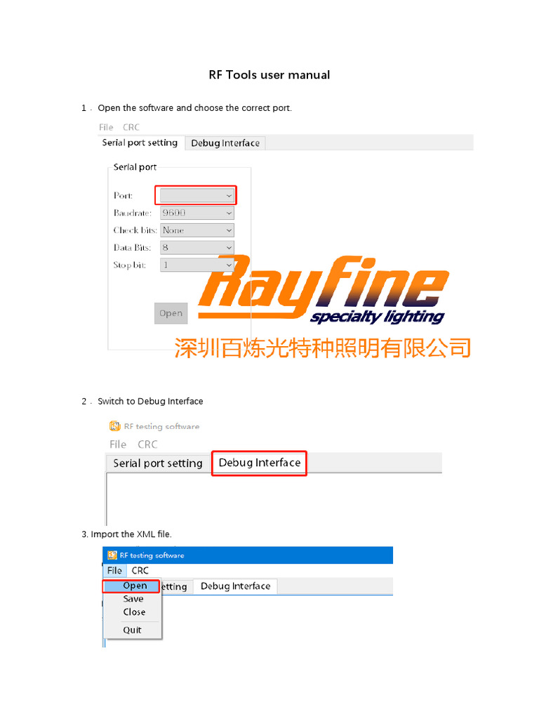 RF Testing Tool User Manual | PDF