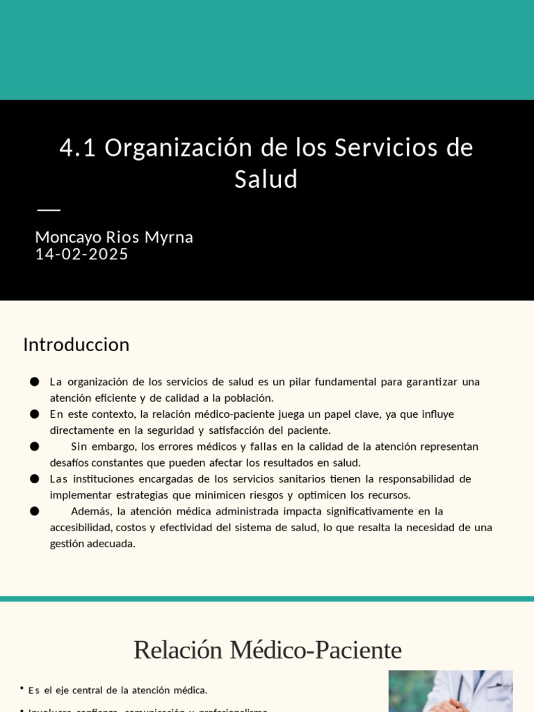 Organización y Calidad en Salud | PDF | Cuidado de la salud | Hospital