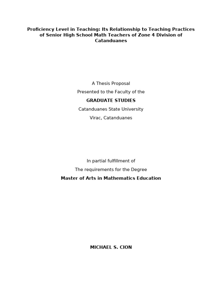 Teaching Proficiency and Practices in Math | PDF | Expert | Teachers
